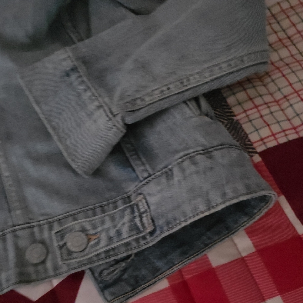 Levi's Light Gray Denim Jacket - image 9